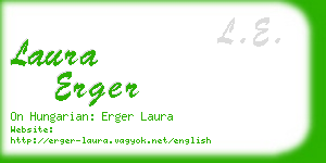 laura erger business card